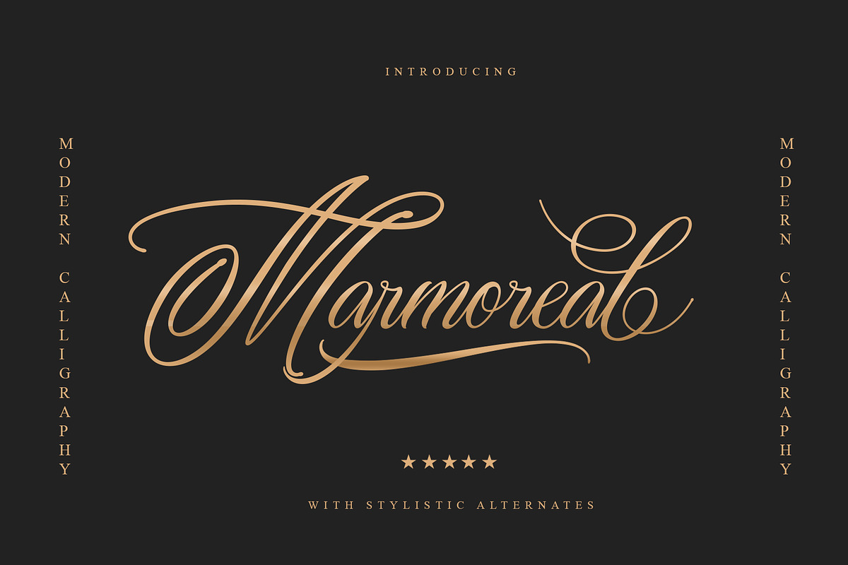 Marmoreal in Script Fonts