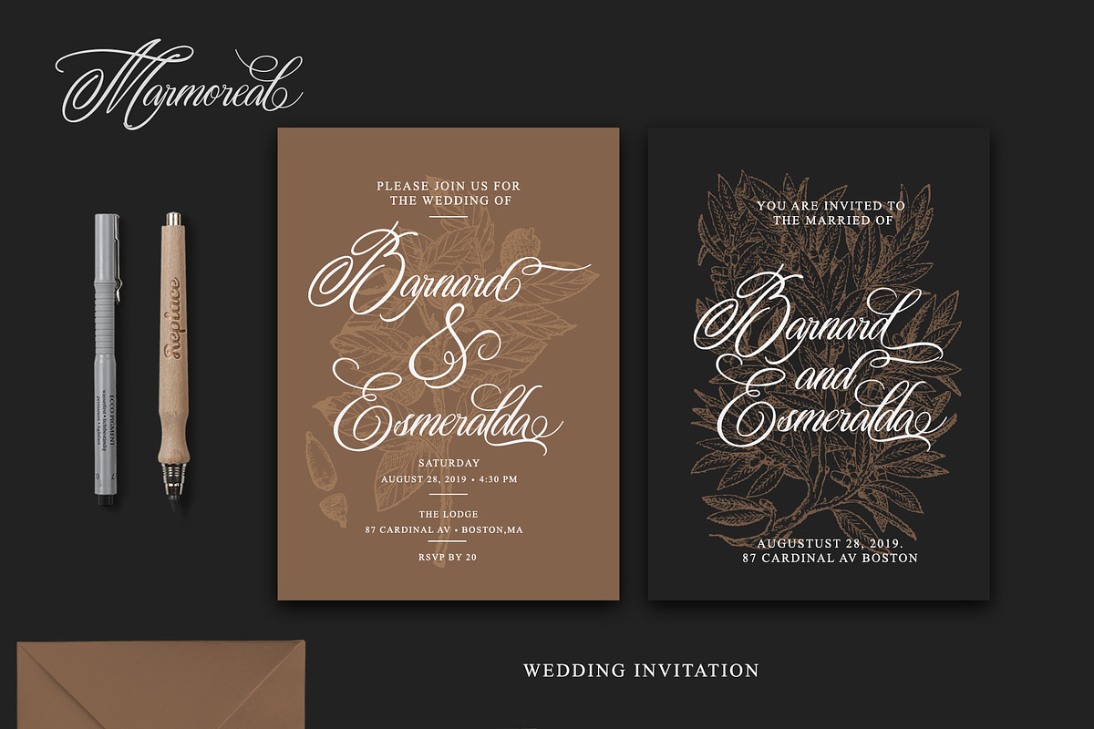 Marmoreal in Script Fonts - product preview 3