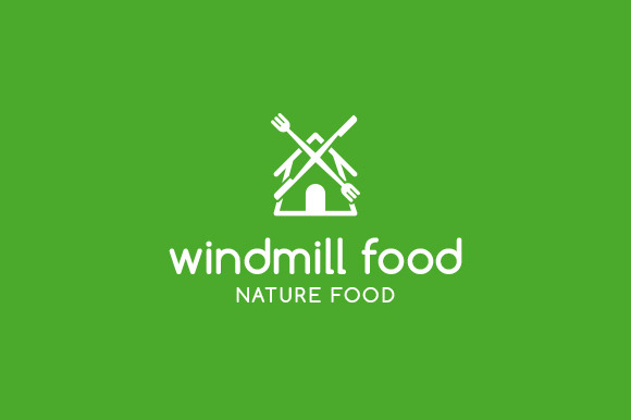 Windmill Food Logo in Logo Templates - product preview 3