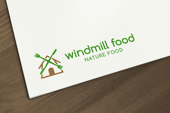 Windmill Food Logo in Logo Templates - product preview 4