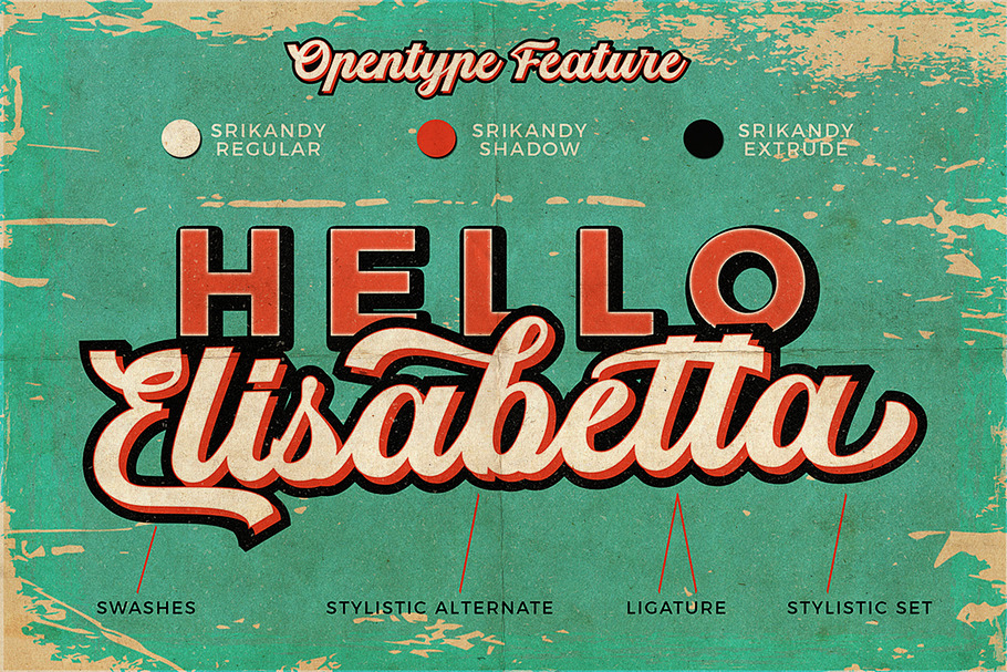 Srikandy Script | Intro Sale in Script Fonts - product preview 5