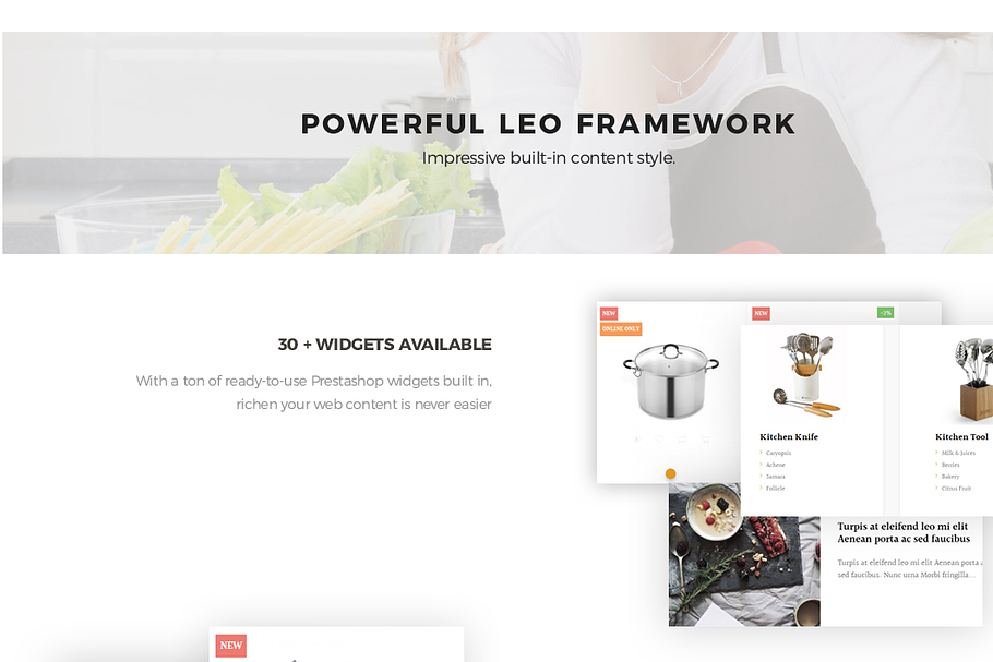 LEO ICOOK PRESTASHOP THEME in Bootstrap Themes - product preview 2