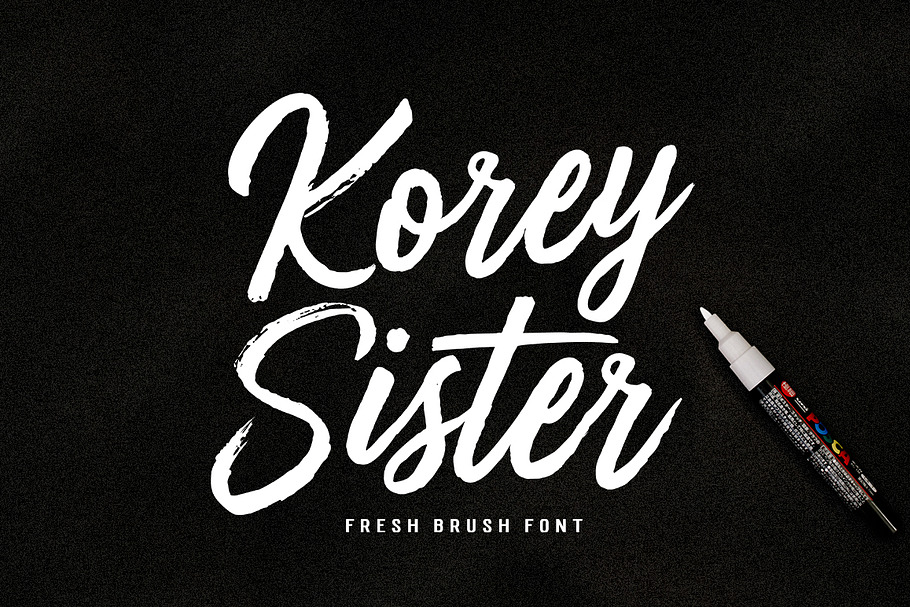 Korey Sister in Script Fonts - product preview 8