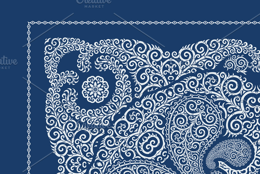 Bandanna print design set (vector) in Patterns - product preview 6