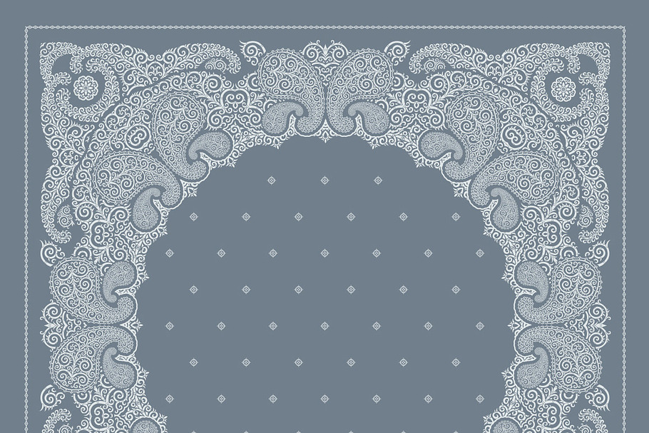 Bandanna print design set (vector) in Patterns - product preview 4