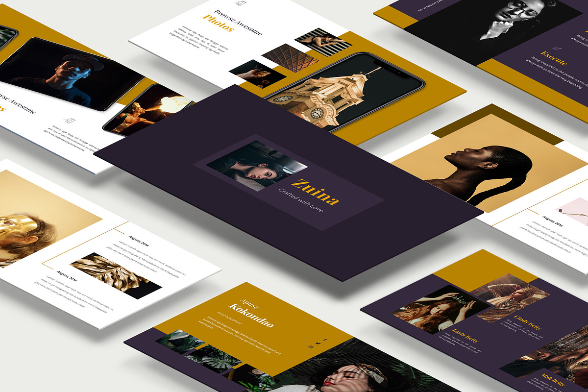 Zuina Powerpoint Presentation in Presentation Templates - product preview 1