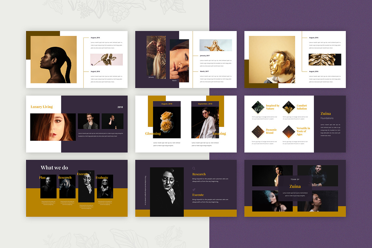Zuina Powerpoint Presentation in Presentation Templates - product preview 4