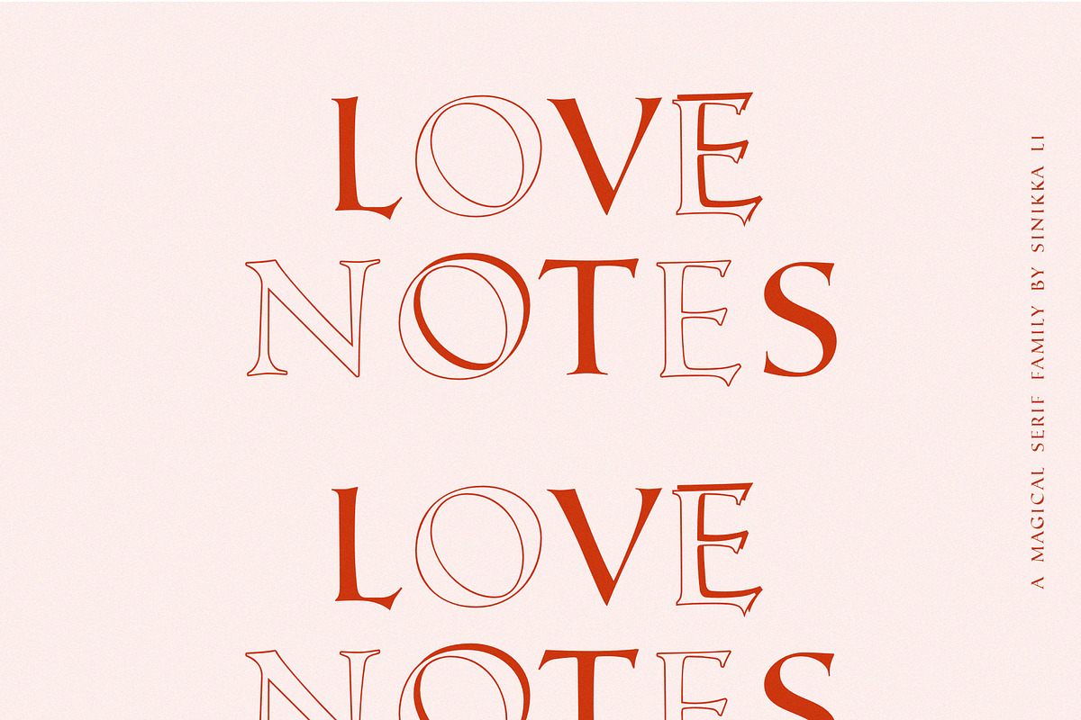 LOVE NOTES | SERIF FONT FAMILY in Serif Fonts - product preview 9