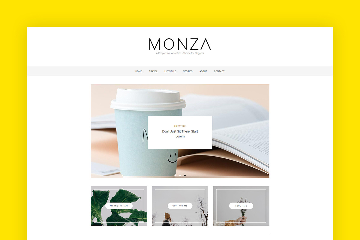 Monza WordPress Blog Theme in WordPress Blog Themes