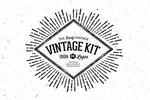 Very Vintage Vector Kit + 14 Logos