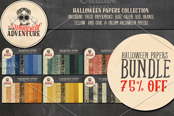 Halloween Papers Bundle in Patterns