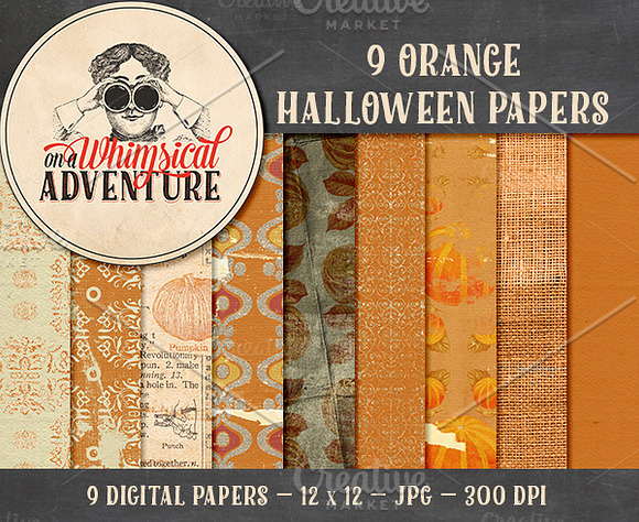 Halloween Papers Bundle in Patterns - product preview 4