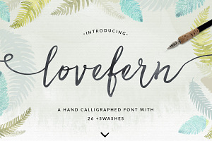 Lovefern Font + SWASHES