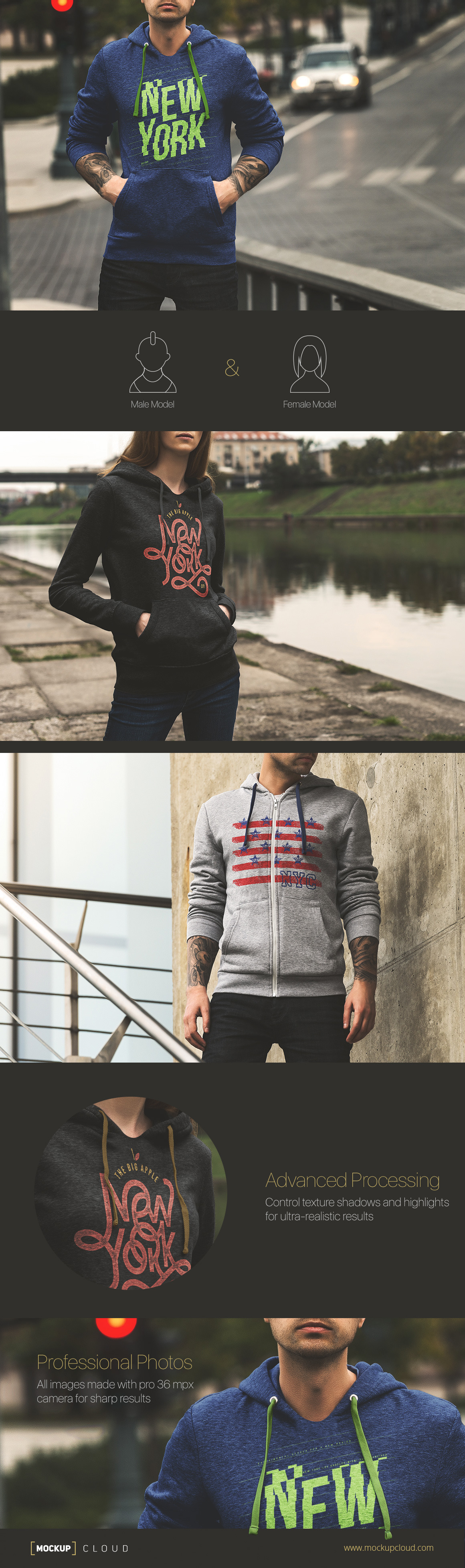 Download Hoodie Mock-Up / Urban Edition ~ Product Mockups ...