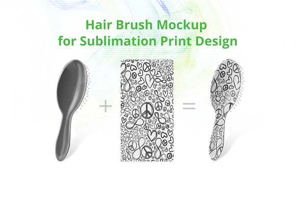 Download Hair Brush Sublimation Mock-up