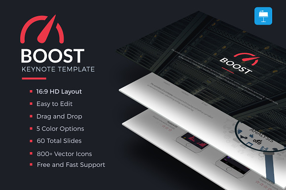 Boost - Keynote Template in Presentation Templates - product preview 3