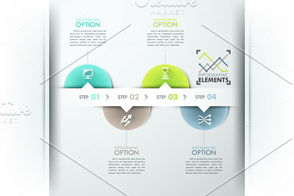 Modern Infographic Circle Timeline in Presentation Templates - product preview 1
