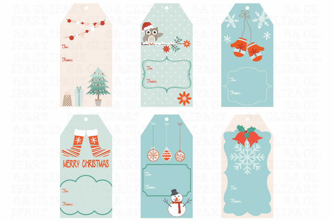christmas gift tags clipart - photo #29