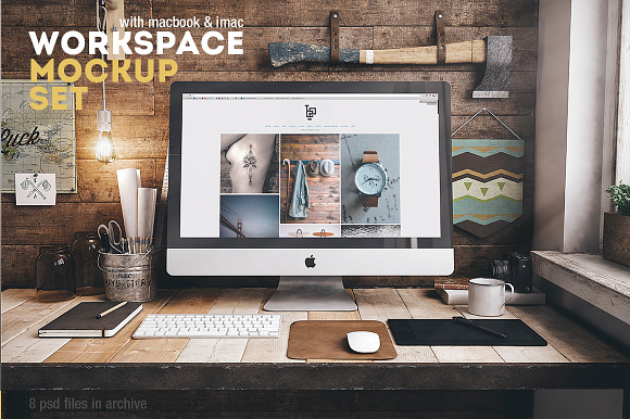 Free Workspace Mockup Set 2