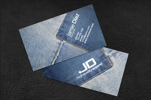 Jeans Card 2 ~ Business Card Templates ~ Creative Market