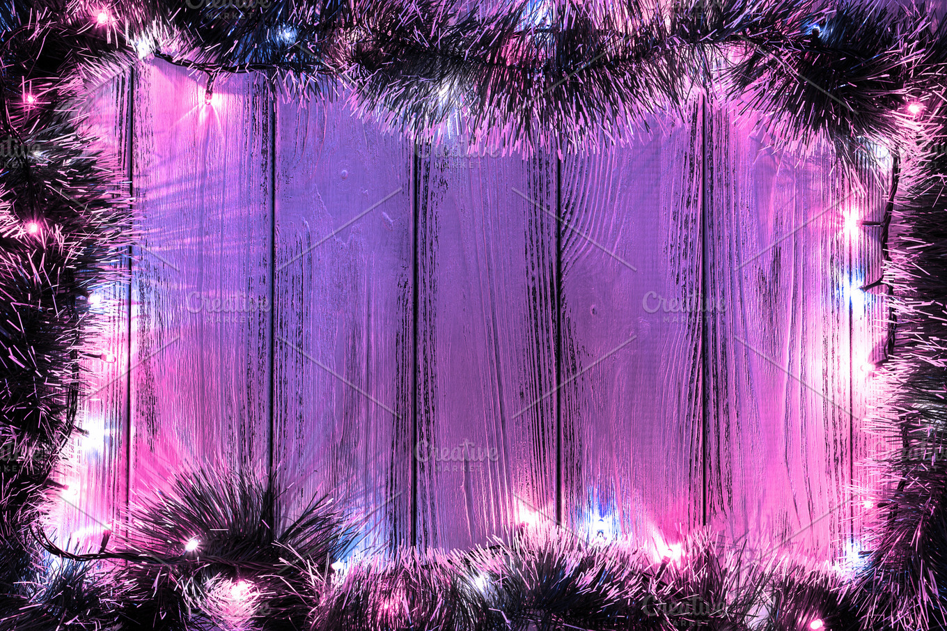 Violet garland lights background ~ Abstract Photos ...