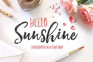 Hello Sunshine Font Duo