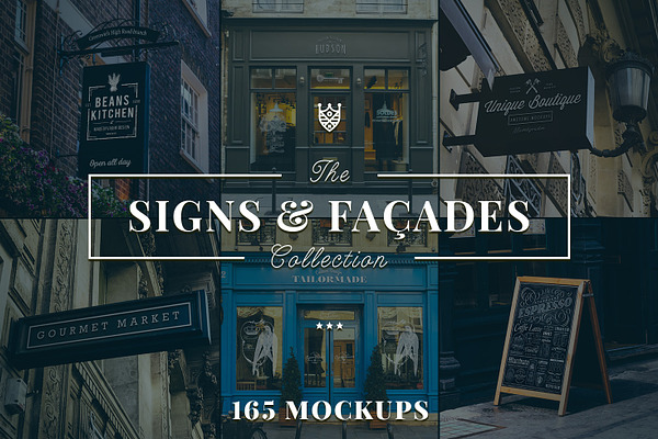 Download Free 165 Signs Facades Collection Psd Mockup PSD Mockups.