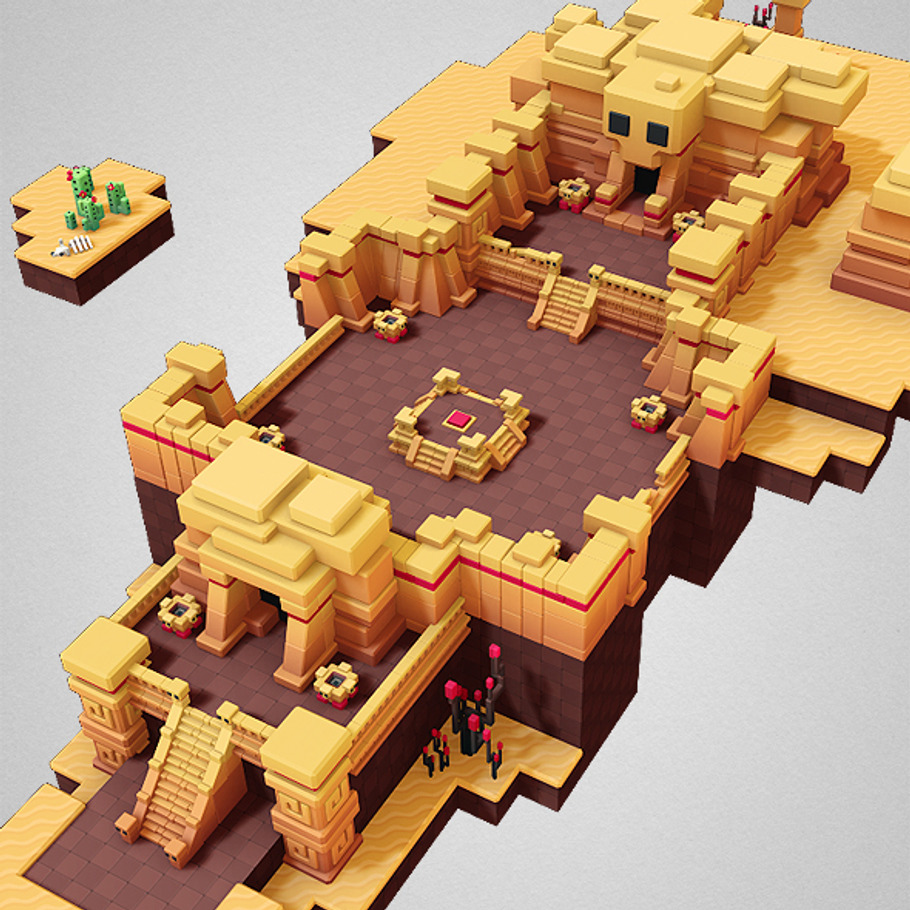 Proto Desert Set in Environment - product preview 1