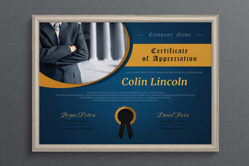 Business Certificate Template ~ Stationery Templates 