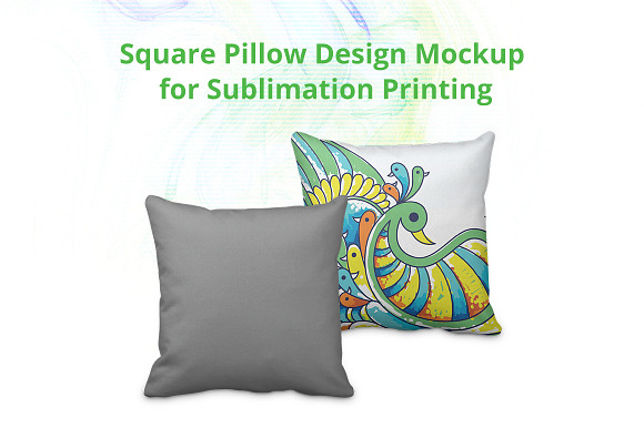 Download Square Pillow Cover Design Mockup V2