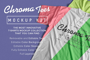 Download Free Chromatees Mockup T Shirts Psd Mockup PSD Mockup Template