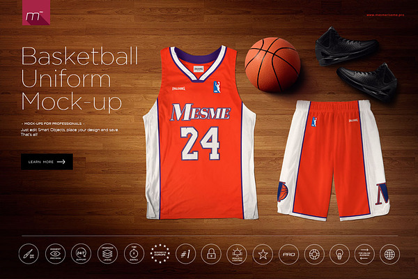 Download Free Basketball Uniform Mock Up Psd Mockup PSD Mockups.