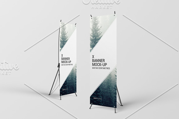 Free X Banner Mock-Up