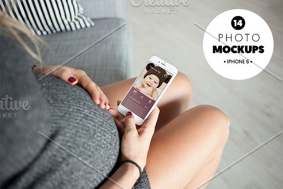 Download Pregnant woman using iPhone 6
