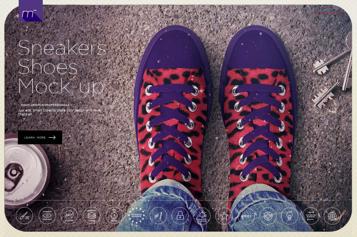 Download Sneakers Shoes Mock-up ~ Product Mockups ~ Creative Market