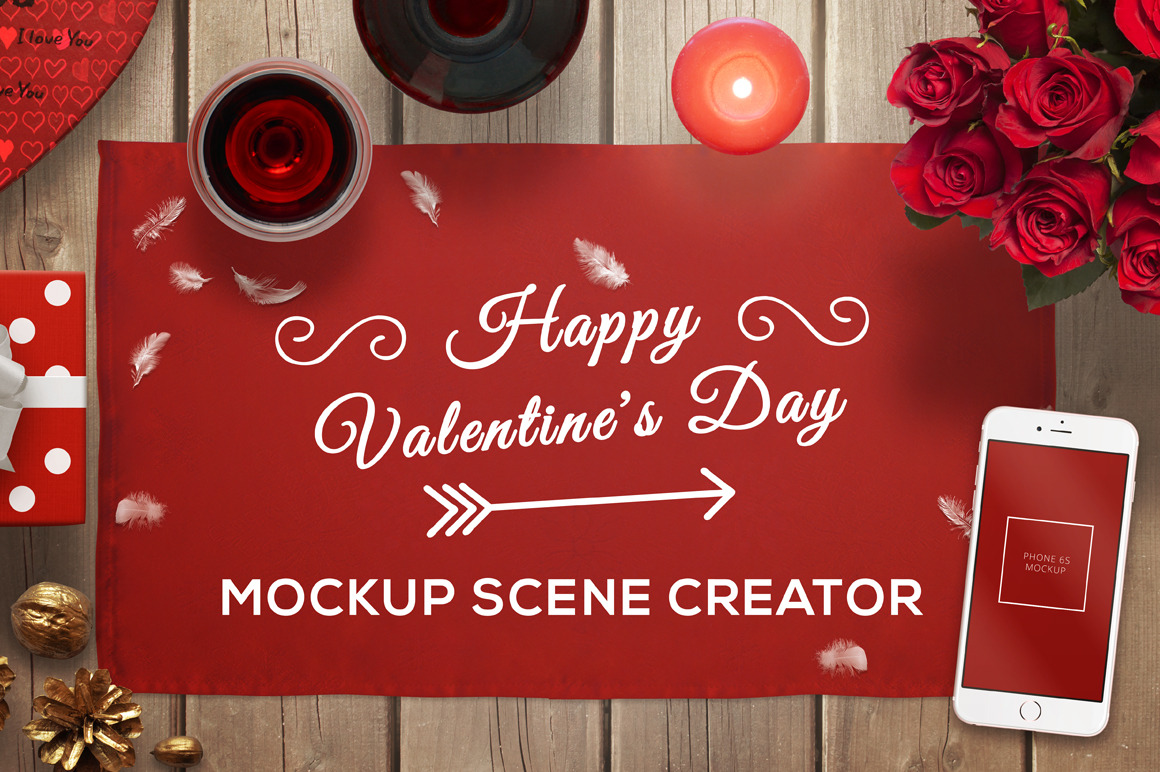 Valentine Mockup Scene Creator ~ Scene Creator Mockups ~ Creative Market1160 x 772