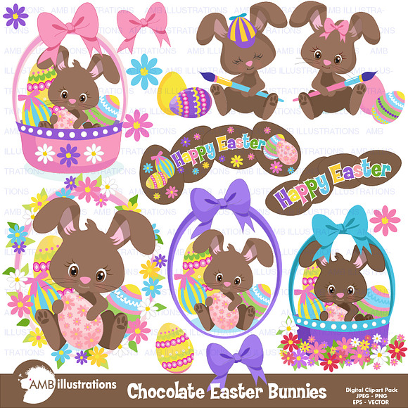 clipart chocolate easter bunny - photo #24