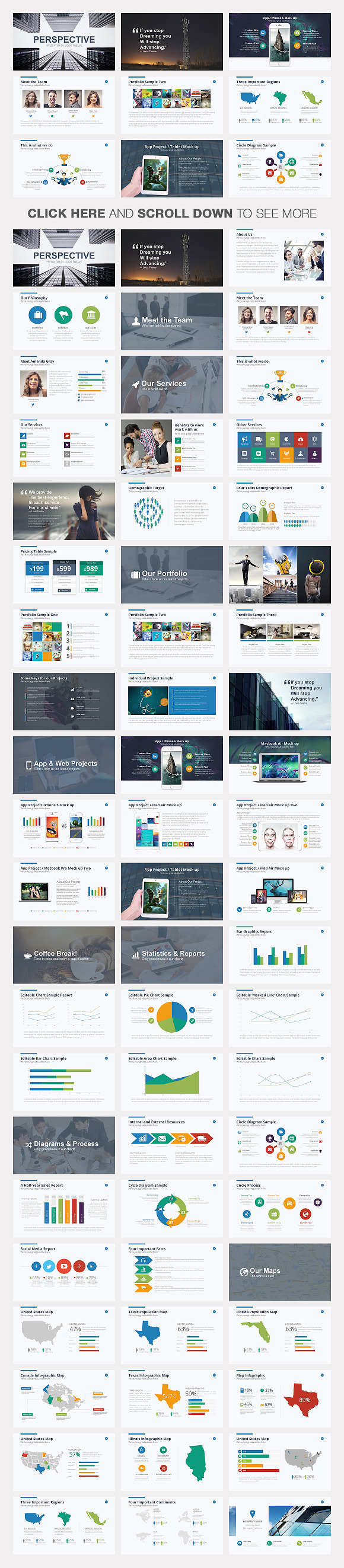 Perspective Keynote Template in Presentation Templates - product preview 1