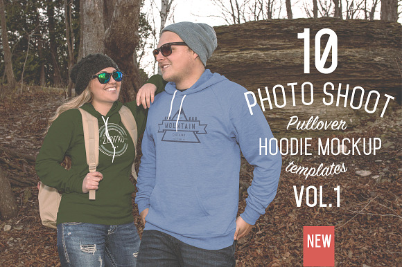 Download 10 Pullover Hoodie Mockups